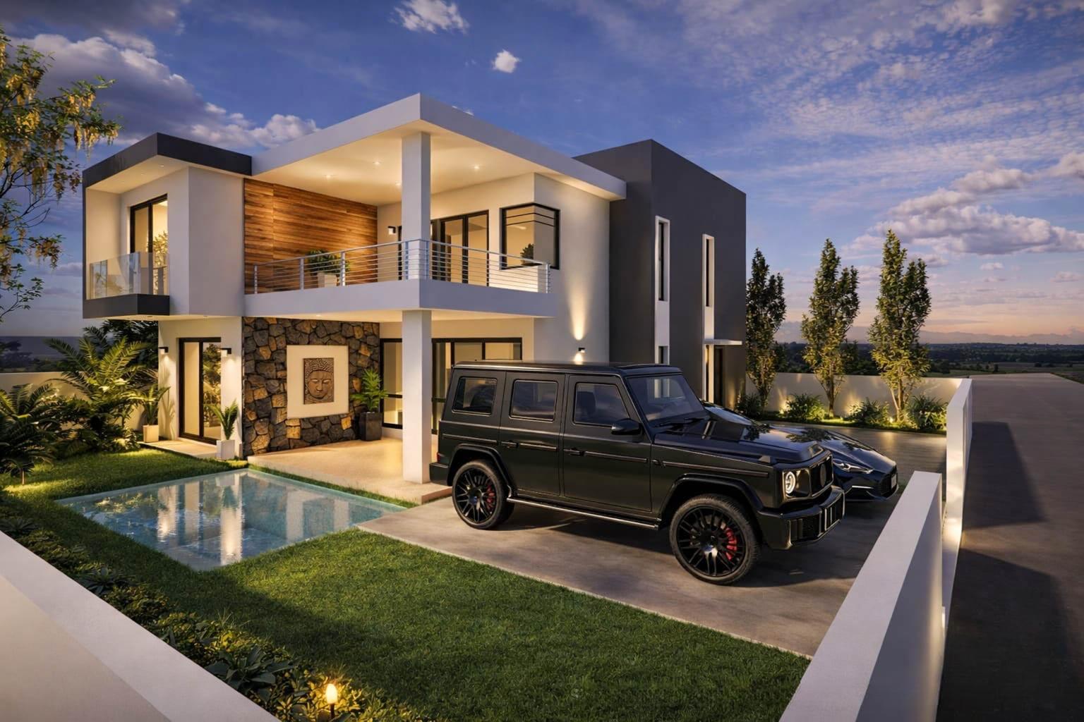 7 NEW VILLAS UNDER CONSTRUCTION | 4 BEDROOM VILLA WITH POOL AND GARDEN, SOTTISE | GRAND BAY
